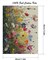 Flower Stamped Cross Stitch Kit for Adults & Beginners – DIY Colorful Flower Embroidery Ornament, 12×16 Inch Counted Needlepoint Home Decor Kit with Threads, Needles & Instructions
